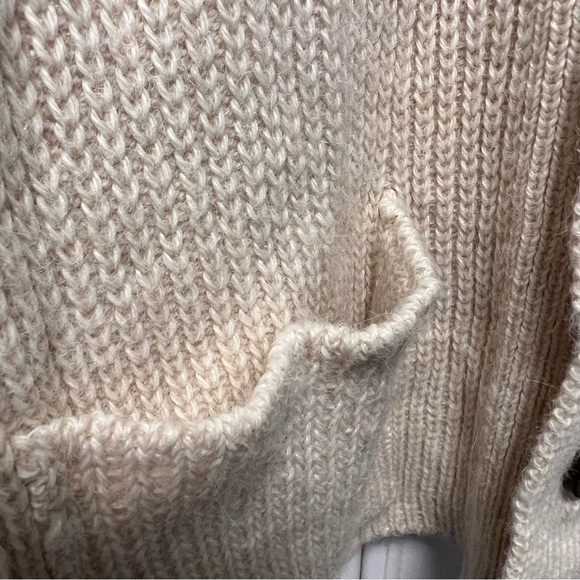 Country Road Men's Beige Cream Cardigan Sweater 100% Alpaca Wool Size Small - Picture 4 of 5